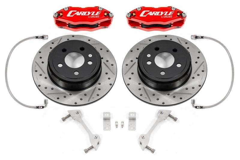 BMR Suspension — BMR 08-23 Dodge Challenger Brake Kit For 15in Conversion Red Calipers Demon/Redeye