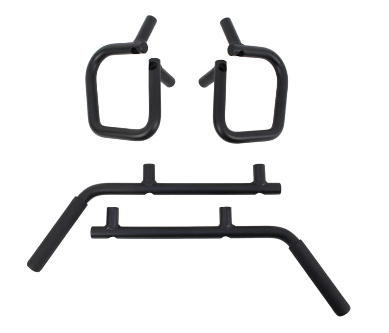 Fishbone Offroad — Fishbone Offroad 07-18 Jeep Wrangler JK 4 Door Grab Handles Front/Rear Steel - Blk Txtrd Powdercoat