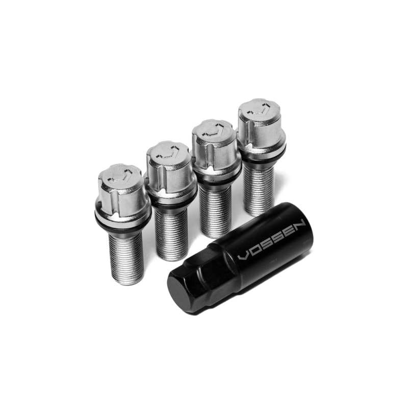 Vossen — Vossen 28mm Lock Bolt - 14x1.5 - 17mm Hex - Cone Seat - Silver (Set of 4)