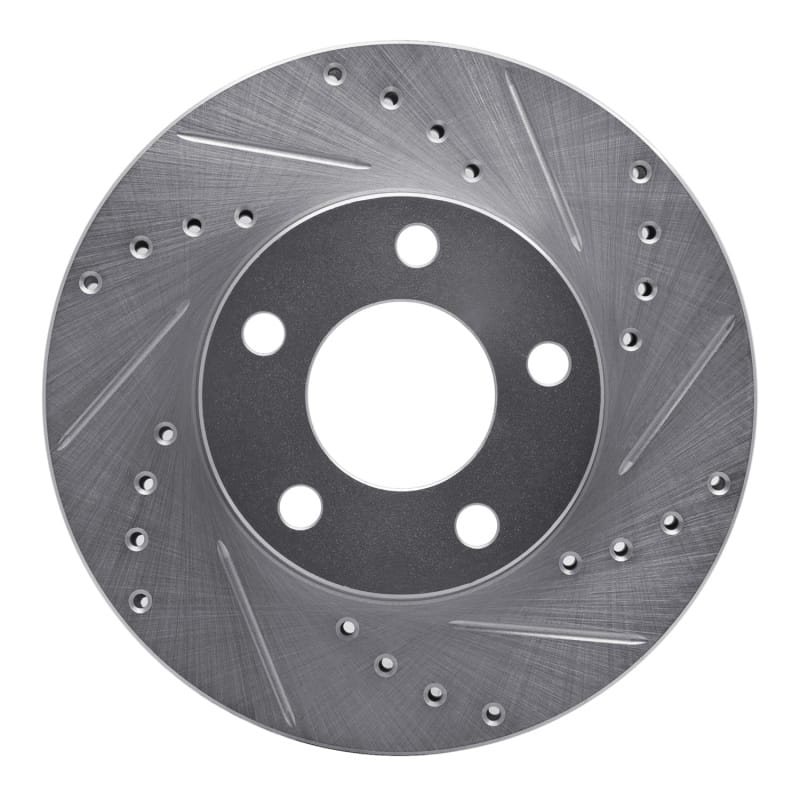 R1 Concepts — R1 94-04 Ford Mustang Front Right Drilled & Slotted Silver Brake Rotor
R1 Brake Rotor Drill