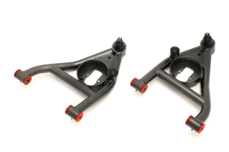 BMR Suspension — BMR 67-69 1st Gen F-Body Lower A-Arms Non-Adj. Rear Bump Stops (Polyurethane) - Black Hammertone