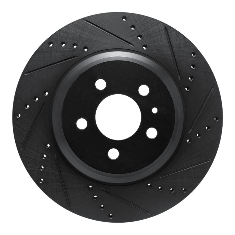 R1 Concepts — R1 17-25 Tesla Model 3 Rear Right Drilled & Slotted Black Brake Rotor
R1 Brake Rotor Drill