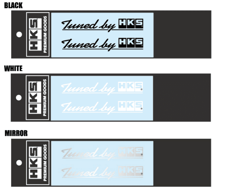 HKS — HKS Sticker Tuned by HKS W120 MIRROR