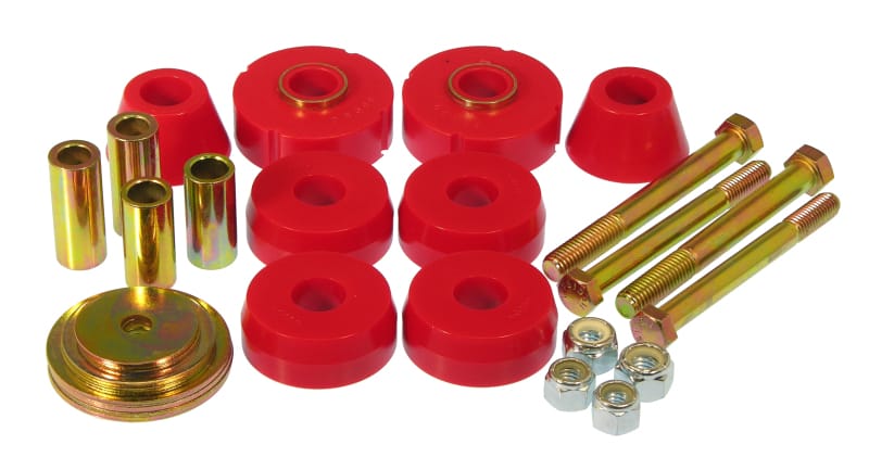 Prothane — Prothane 63-66 Chevy C10 1/2Ton 2wd PU Body Mount - Red
BODY/SUB-FRAME MNTS