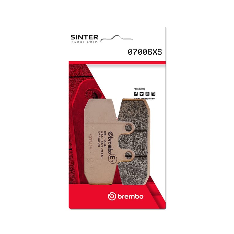 Brembo OE Powersports — Brembo OE 99-05 Aprilia Leonardo (Grimeca cal.) 250cc Sinter Brake Pad - Front