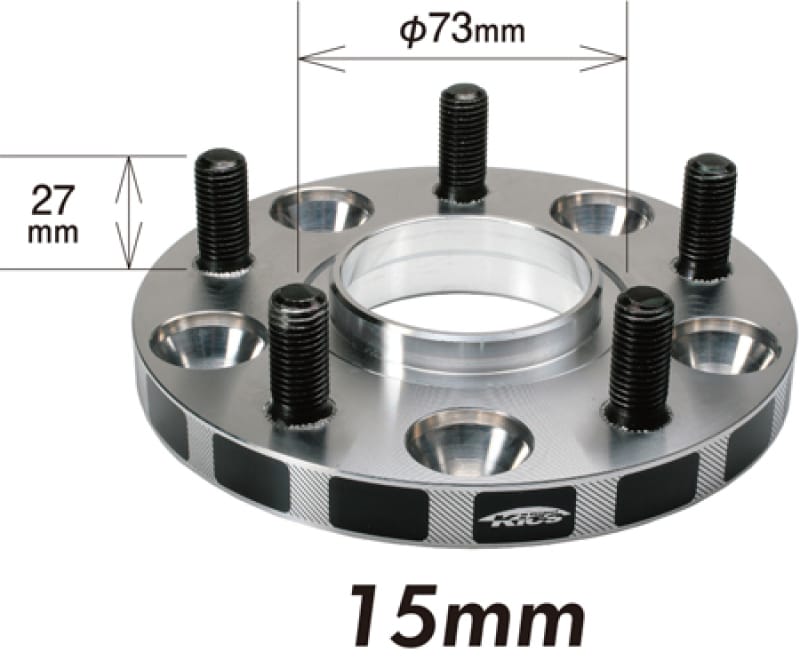 Project Kics — Project Kics 12X1.25 HUB56MM 5x114.3 Wide Tread Spacers - 15MM