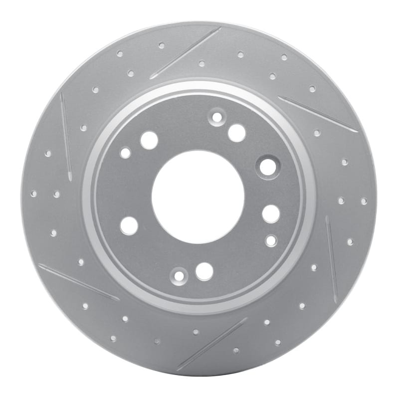 R1 Concepts — R1 91-99 Acura Rl Rear Left Drilled & Slotted Geo-Carbon Rotor