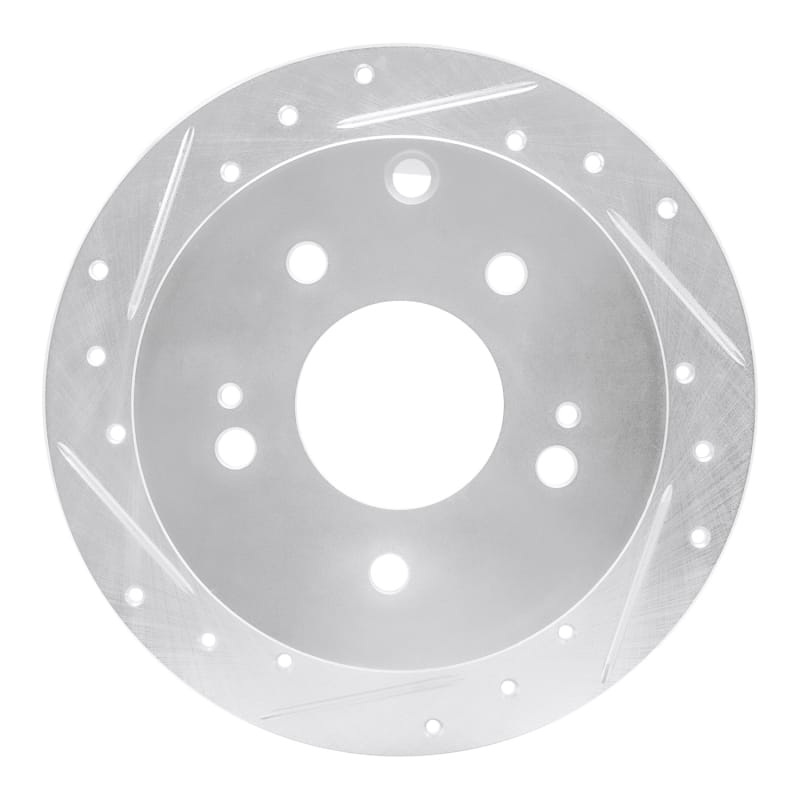 R1 Concepts — R1 04-12 Mitsubishi Eclipse Rear Left Drilled & Slotted Silver Brake Rotor
R1 Brake Rotor Drill