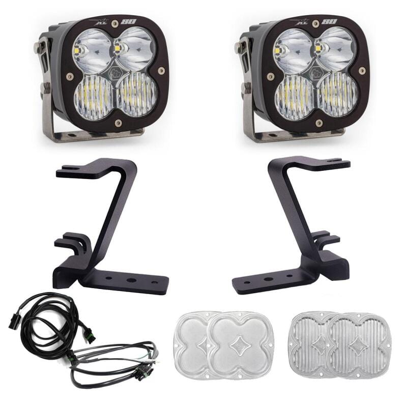 Baja Designs — Baja Designs 2023+ Ford F250/F350 Super Duty XL80 Drive/Combo A-Pillar Kit - White
