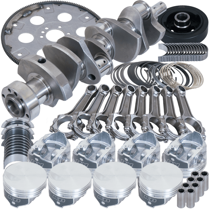 Eagle — Eagle Chevy 454 1Pc 4.250in Crank 6.385in I-Beam Rod -3cc Flat Top 4.250in Pistons Balanced Assembly
Bal Str & Strip Assy