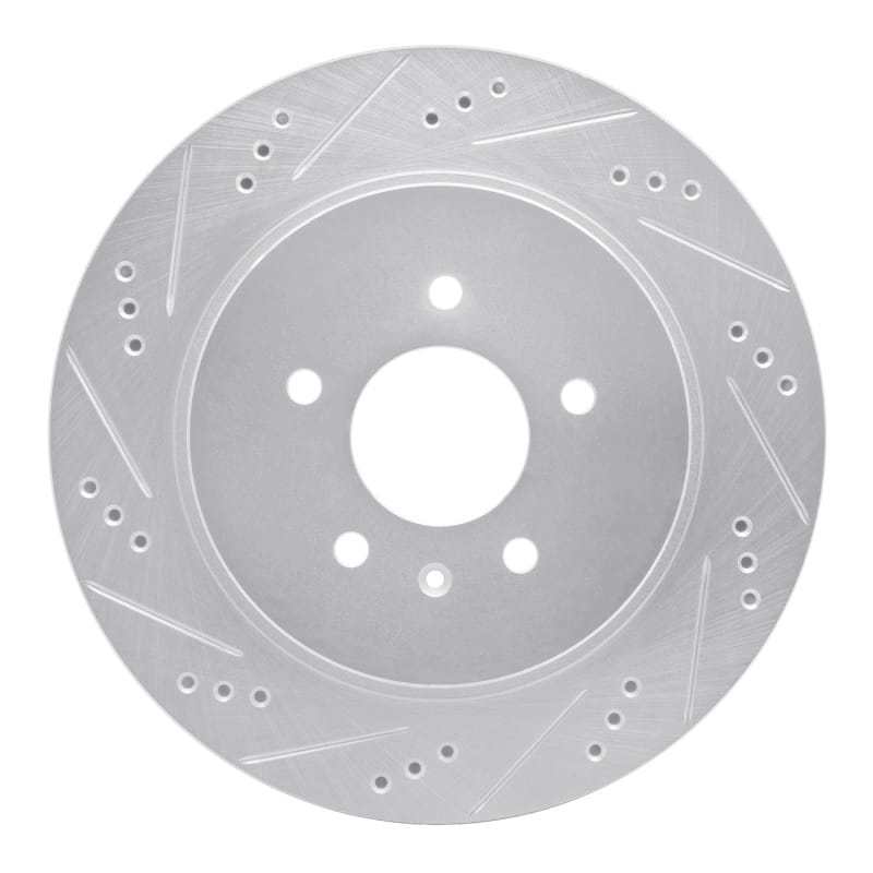 R1 Concepts — R1 05-11 Cadillac CTS Rear Left Drilled & Slotted Silver Brake Rotor
R1 Brake Rotor Drill