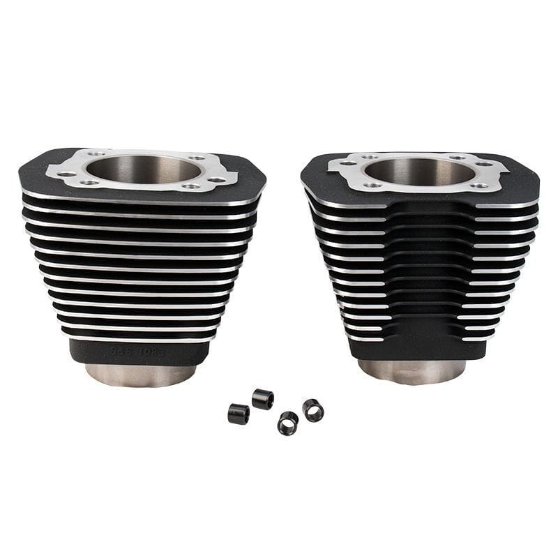 S&S Cycle — S&S Cycle 84-99 BT 3-1/2in Bore Cylinders - Wrinkle Black