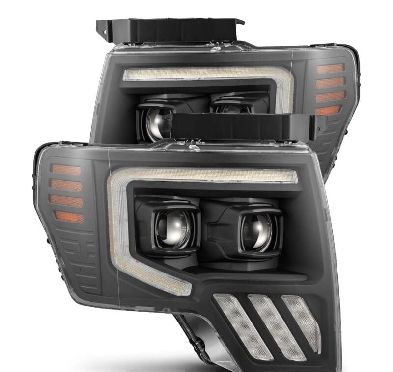 AlphaRex — AlphaRex 09-14 Ford F-150 PRO-Series Projector Headlights Plank Style Black w/Activ Light/Seq Signal
Projector Headlights