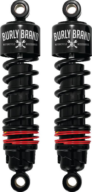 Burly Brand — Burly Brand FLH Slammer Shocks - Black