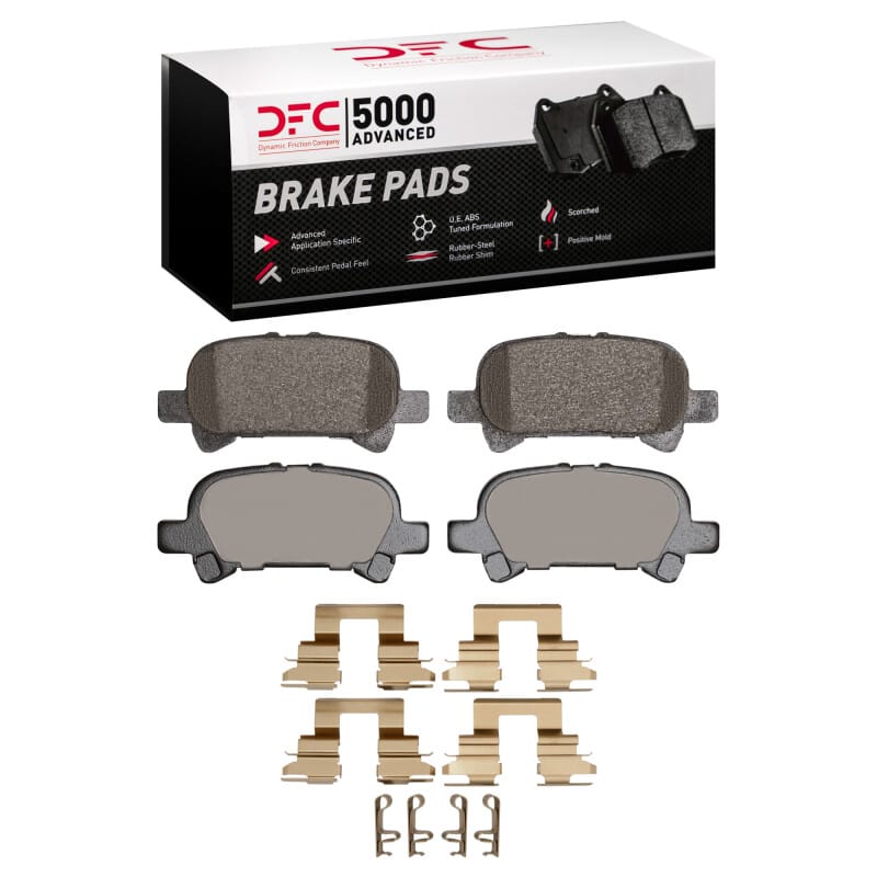 DFC — DFC 02-08 Toyota Avalon Rear 5000 Advanced Ceramic Brake Pads and Hardware Kit
DFC Brake Pad Set