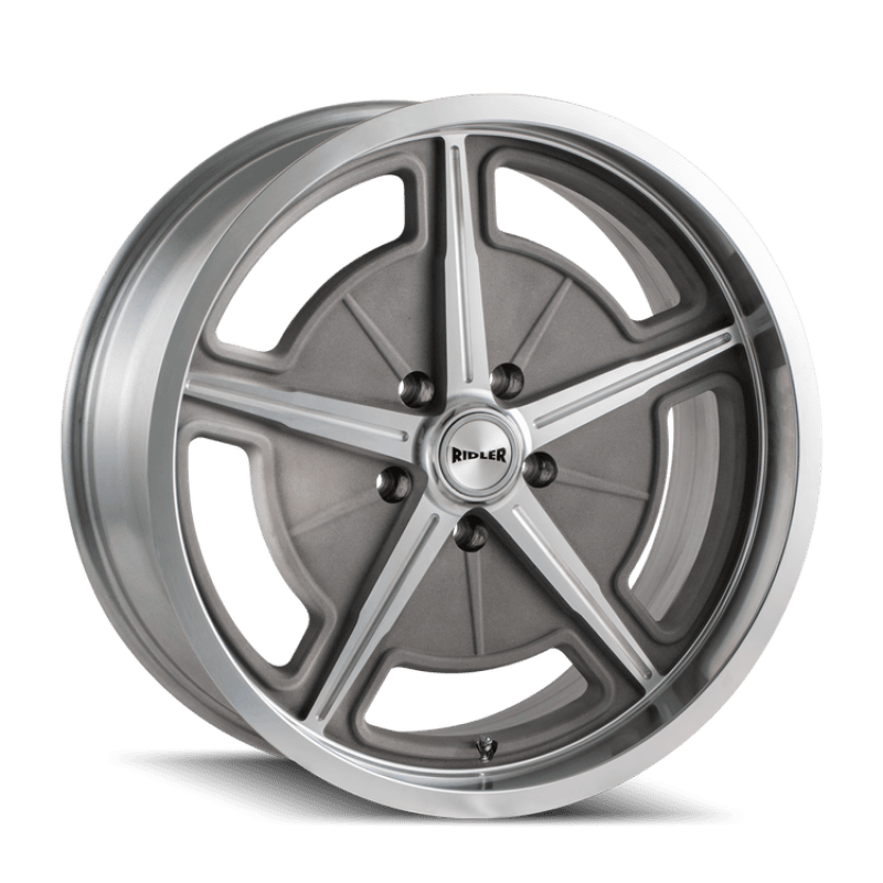 Ridler Wheels — Ridler 605 18x9.5 / 5x120.65 BP / 0mm Offset / 83.82mm Hub Matte As-Cast Machined Wheel