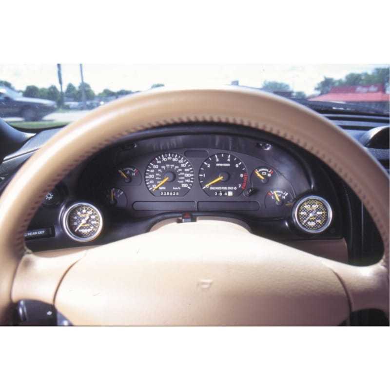 AutoMeter — Autometer 94-00 Ford Mustang 52mm Black Dual Instrument Cluster Bezel
2-1/16" DUAL INSTRUM
