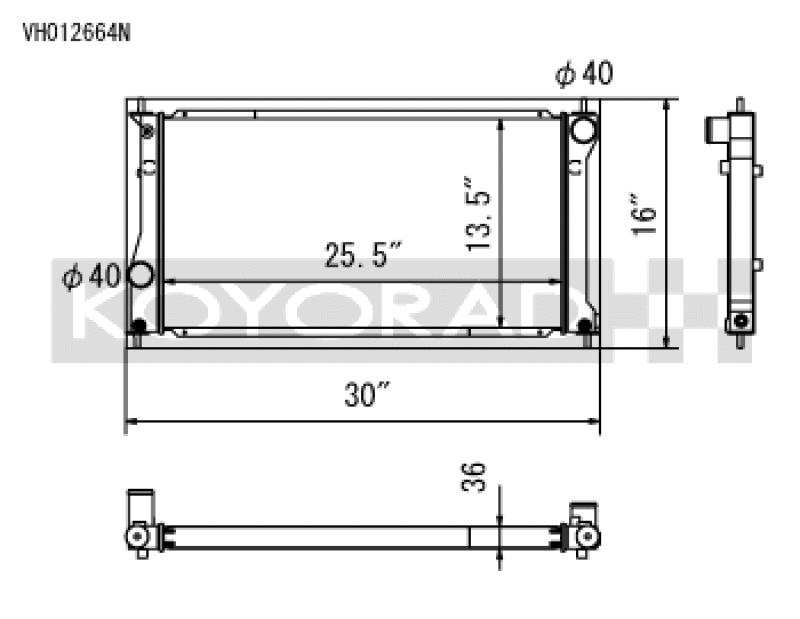 Koyo — Koyo 13-20 Scion FR-S / Subaru BRZ 2.0L / 22+ Toyota GR86 / Subaru BRZ 2.4L (MT/AT) Radiator
Racing Radiator