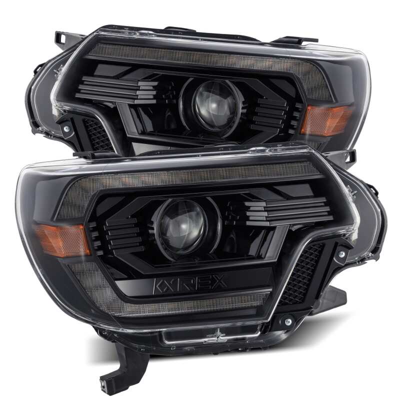 AlphaRex — AlphaRex 12-15 Toyota Tacoma LUXX LED Projector Headlights Plank Style Alpha Black w/DRL
Projector Headlights
