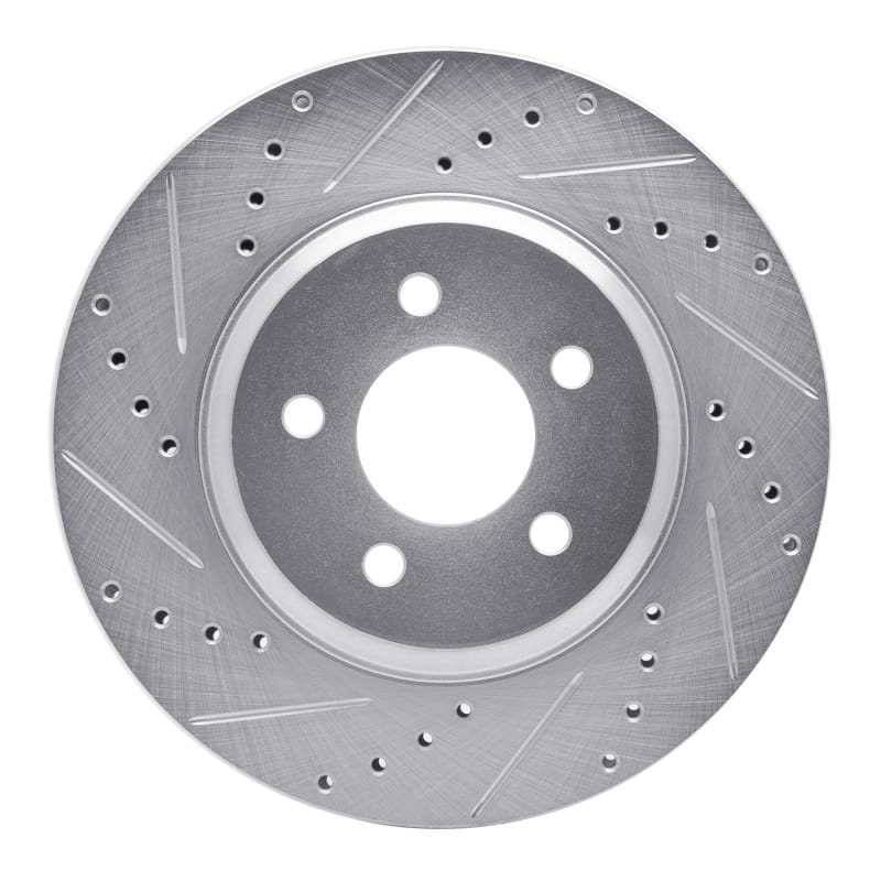 R1 Concepts — R1 05-14 Ford Mustang Front Left Drilled & Slotted Silver Brake Rotor
R1 Brake Rotor Drill