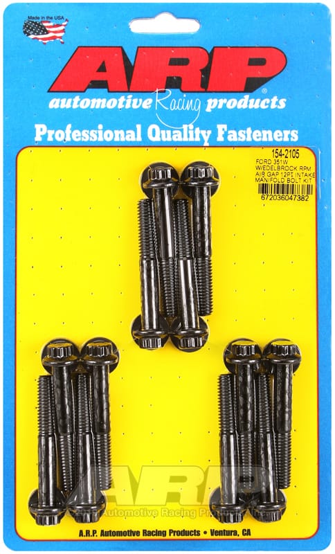 ARP — ARP Ford 351W w/ Edelbrock RPM Air Gap 12pt Intake Manifold Bolt Kit