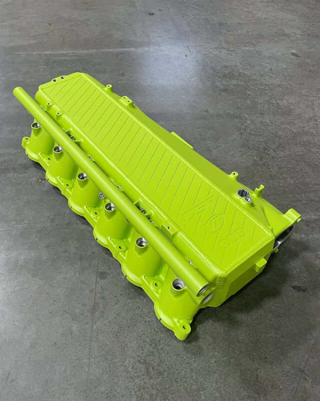 CSF — CSF Toyota A90/A91 Supra/ BMW G-Series B58 Charge-Air Cooler Manifold - Sublime Yellow Green