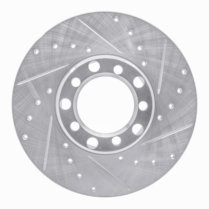 R1 Concepts — R1 73-85 Mercedes-Benz 300D Front Right Drilled & Slotted Silver Brake Rotor
R1 Brake Rotor Drill