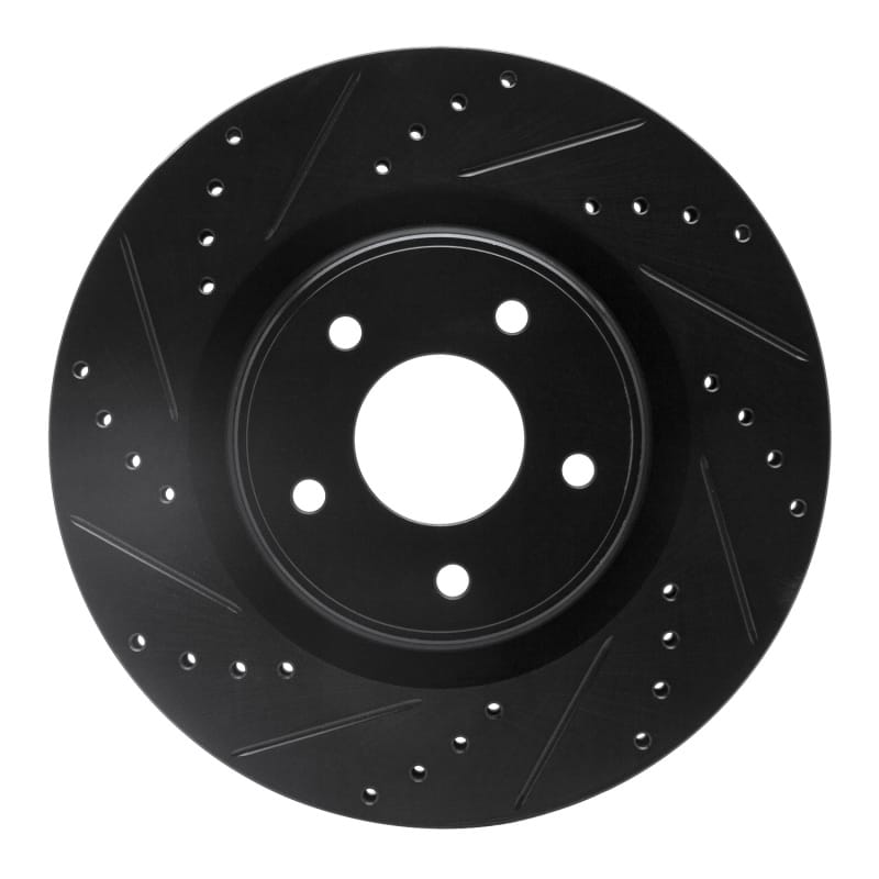 R1 Concepts — R1 2013-2025 Infiniti Q50 Front Left Drilled & Slotted Black Brake Rotor
R1 Brake Rotor Drill