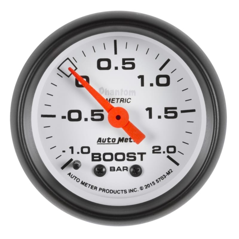 AutoMeter — Autometer Phantom Gauge Vac/Boost 2 1/16in -1 - +2 Bar Mechanical Phantom
2" BOOST-VAC, -1/+2
