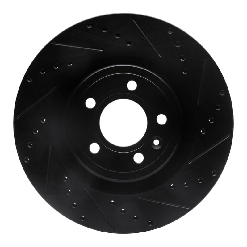 R1 Concepts — R1 11-14 Ford Mustang Front Right Drilled & Slotted Black Brake Rotor
R1 Brake Rotor Drill
