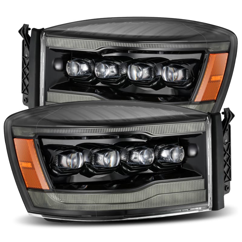 AlphaRex — AlphaRex 06-08 Ram 1500HD NOVA LED Proj Headlights Plank Style Alpha Blk w/Seq Signal/DRL/Amber LED
Projector Headlights