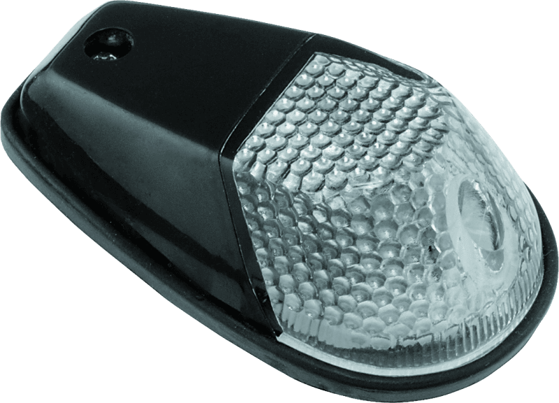BikeMaster — Flush Mount, Amber Bulb, Clear Lens, Black Housing