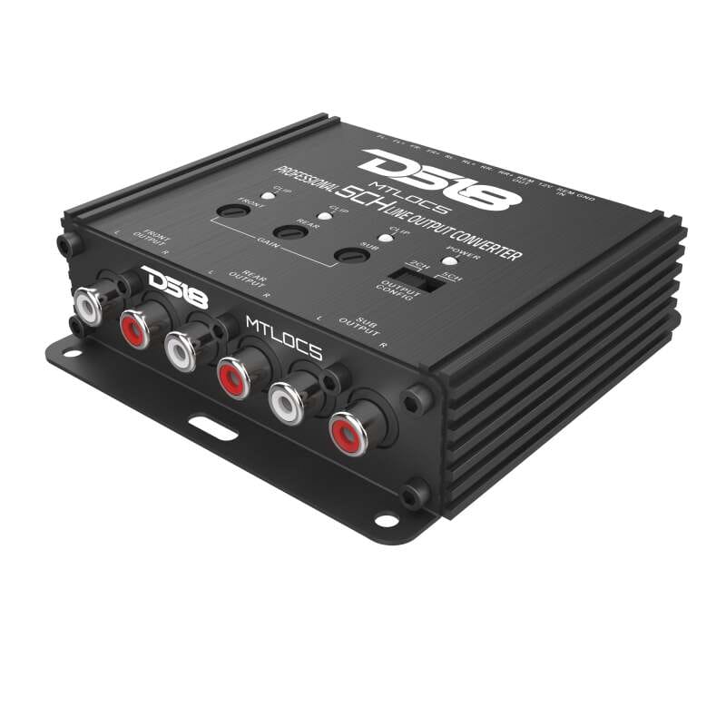DS18 — DS18 5-Chnl Speaker Emulator Remote Out Level Matching Controls LED Clip Indicator Hi/Low Converters