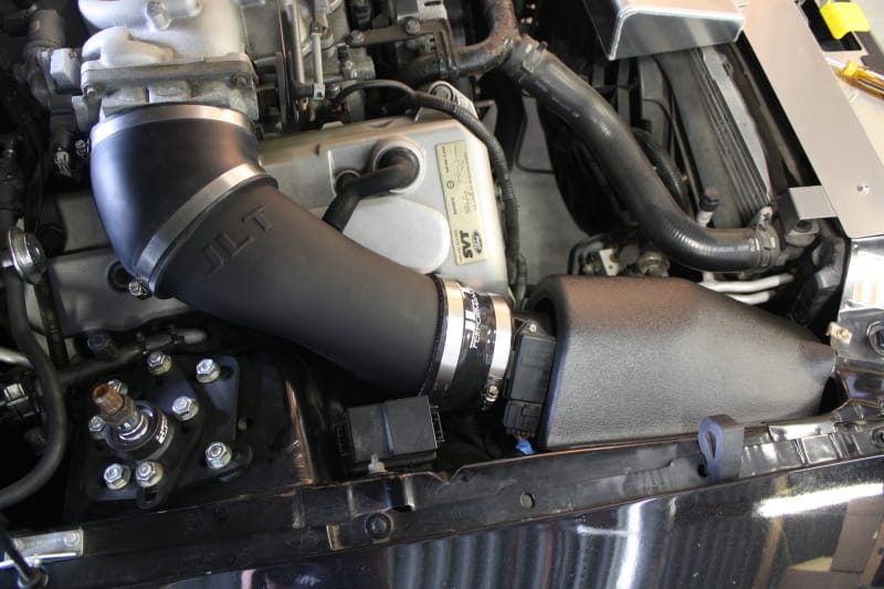 JLT — JLT 99-01 Ford Mustang SVT Cobra Black Textured Ram Air Intake Kit w/Red Filter