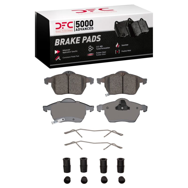 DFC — DFC 97-10 Saab 9-5 Front 5000 Advanced Low Metallic Brake Pads and Hardware Kit
DFC Brake Pad Set