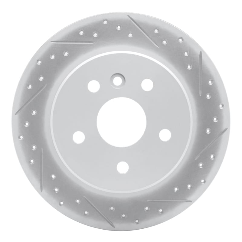 R1 Concepts — R1 00-04 Toyota Avalon Rear Right Drilled & Slotted Geo-Carbon Rotor