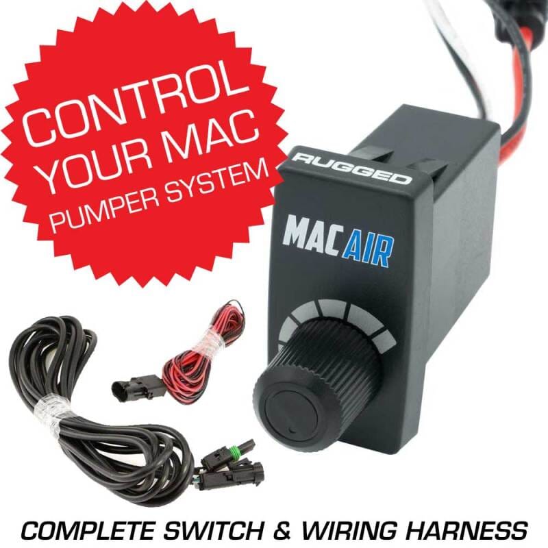 Rugged Radios — Rugged Radios Rocker Switch VSC for MAC Helmet Air Pumper - Complete Switch & Wiring Harness
