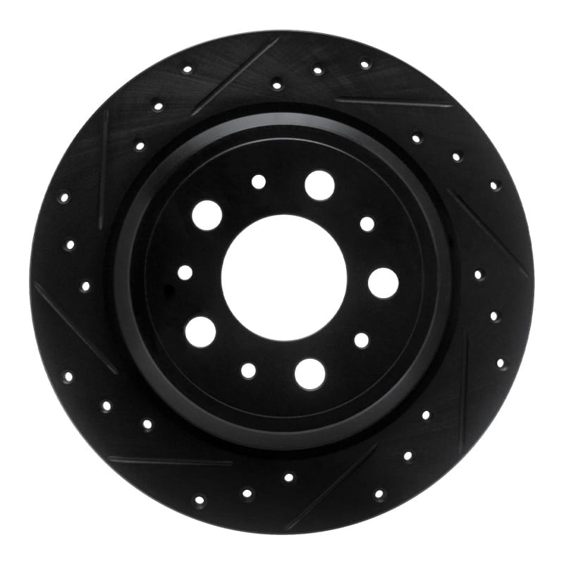 R1 Concepts — R1 99-00 Volvo V70 Rear Left Drilled & Slotted Black Brake Rotor
R1 Brake Rotor Drill