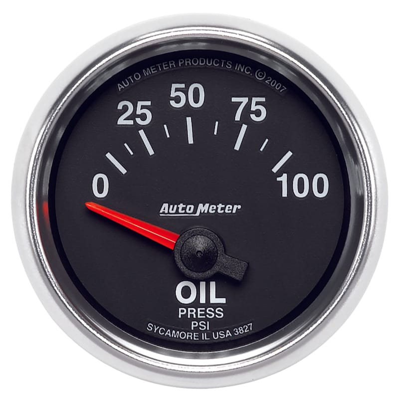 AutoMeter — Autometer GS 0-100 PSI Short Sweep Electronic Oil Pressure Gauge
2-1/16" OIL PRESS, 0