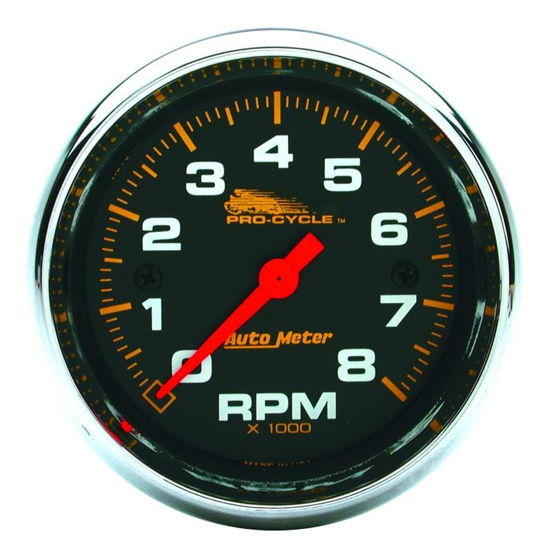 AutoMeter — Autometer Pro-Cycle Gauge Tach 2 5/8in 8K Rpm 2&4 Cylinder Black
3.4" 8KRPM BLK PC