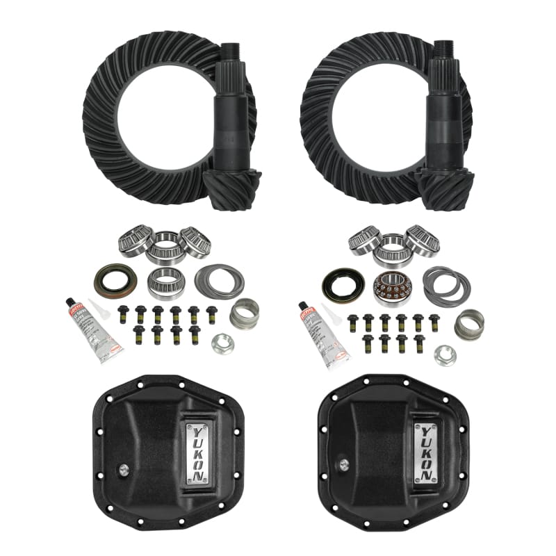Yukon Gear & Axle — Yukon Gear Stage 2 Jeep JL/JT Re-Gear Kit w/Covers & D44 Front & Rear in a 5.13 Ratio
Stage 2 Re-Gear Kit