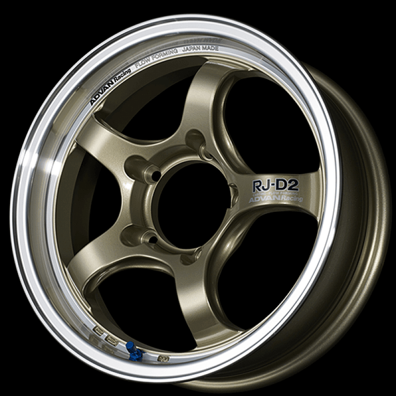 Advan — Advan RG-D2 15x8.0 / +35 Offset / 4x100 / 63mm Bore / Machining and Champagne Gold