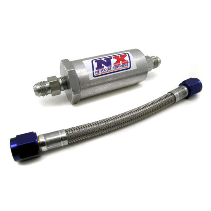 Nitrous Express — Nitrous Express 4AN Pure-Flo N2O Filter & 7 Stainless Hose (Lifetime Cleanable)
Pure-Flo Filter
N2OFilter