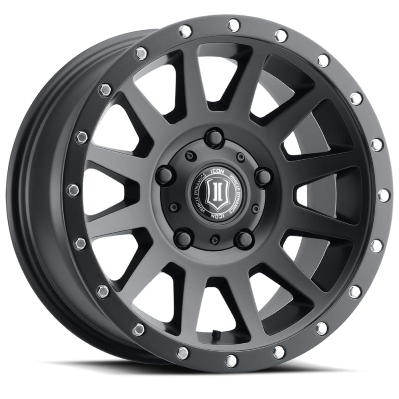 ICON — ICON Compression 17x8.5 5x150 25mm Offset 5.75in BS 110.1mm Bore Satin Black Wheel
COMPRESSION WHEEL
