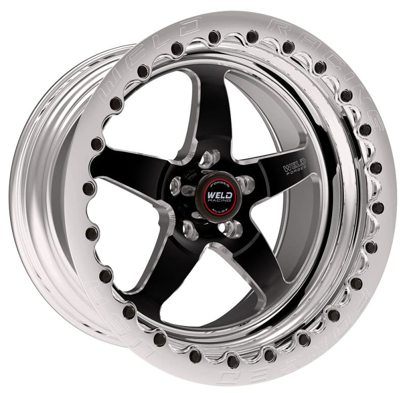 Weld — Weld S71 17x10 / 5x115mm BP / 6.7in. BS Black Wheel (High Pad) - Polished Single Beadlock MT
17X10'' S71B SBL