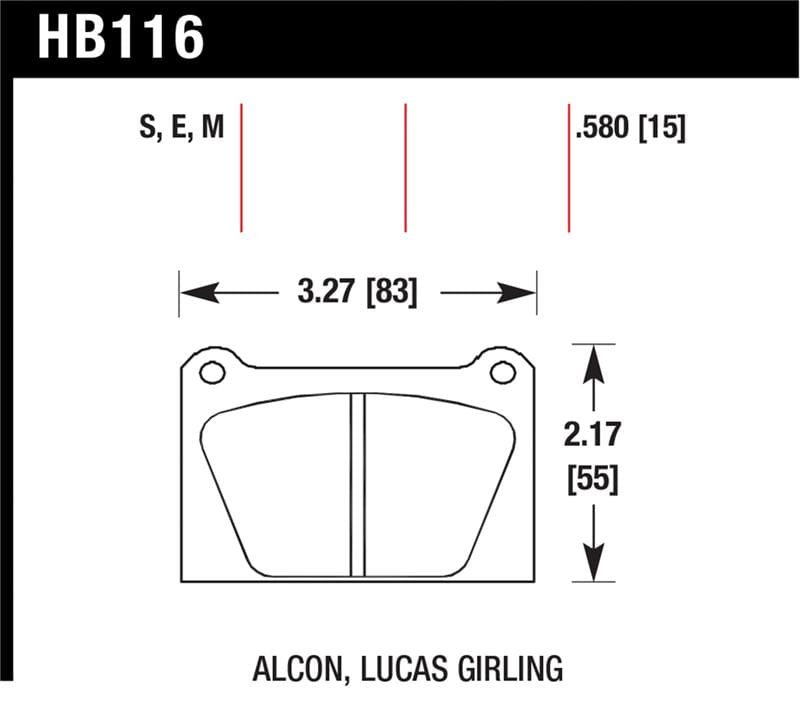 Hawk Performance — Hawk Blue 9012 Motorsports Race Pads
Disc Brake Pad
