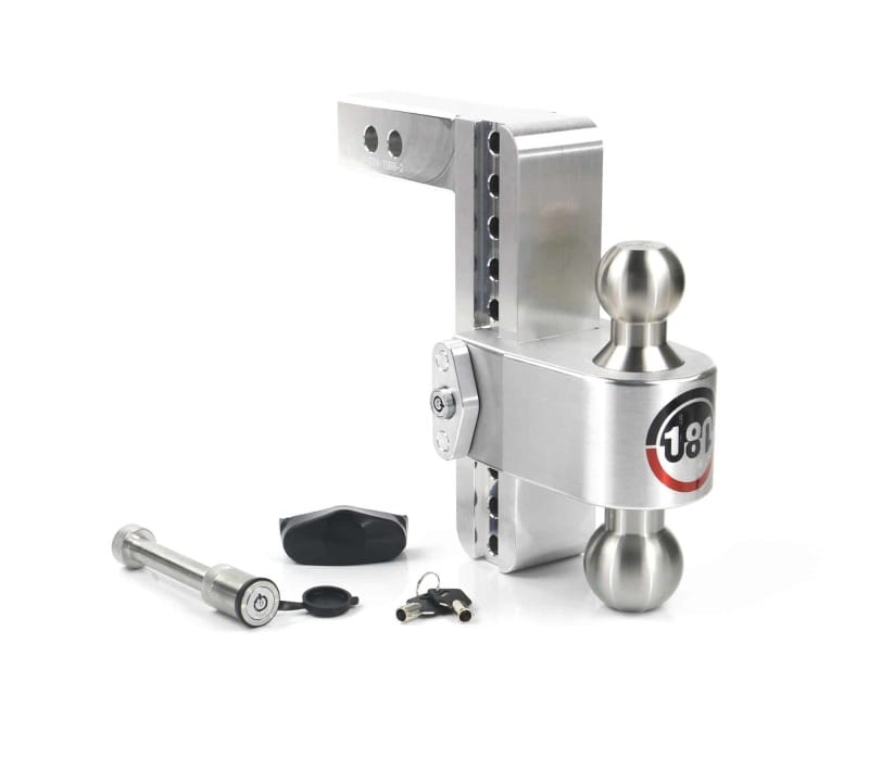 Weigh Safe — Weigh Safe 180 Hitch 8in Drop Hitch & 2in Shank (10K/12.5K GTWR) w/WS05 - Aluminum
