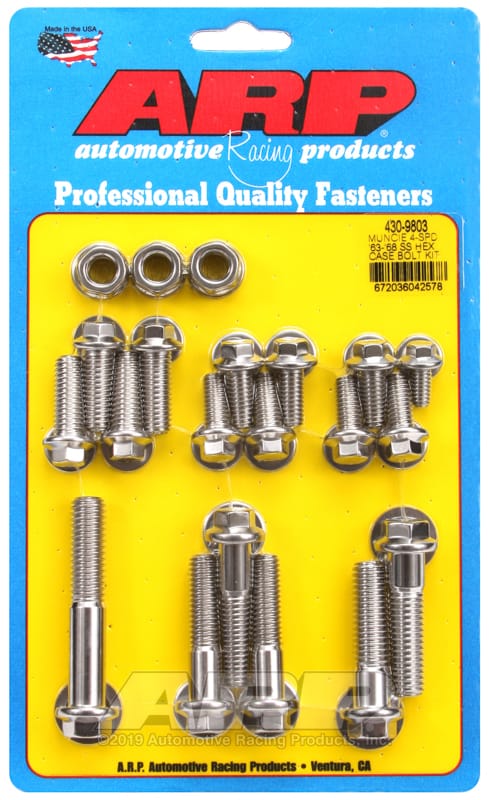 ARP — ARP Muncie 4-spd 63-68 SS hex trans case bolt kit