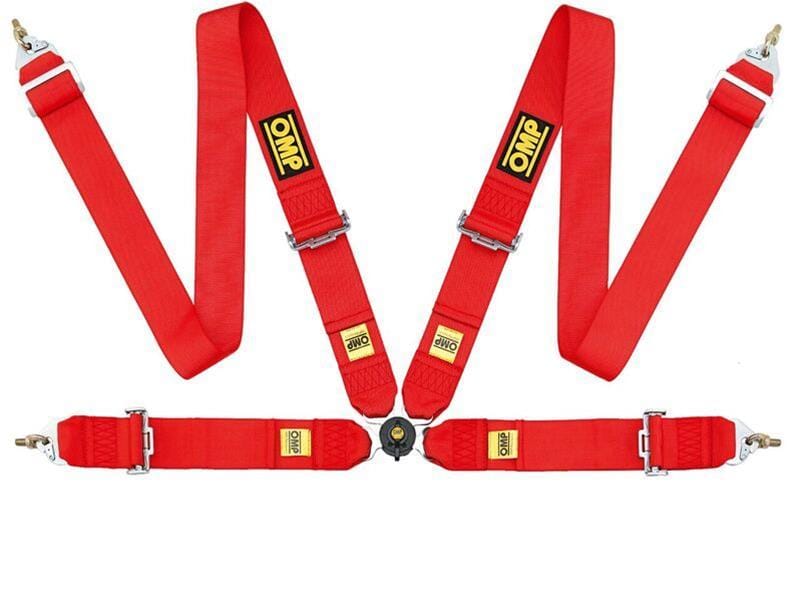 OMP — OMP Safety Harness First 3In 4 Points Red Fia 8854/98