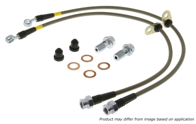 Stoptech — StopTech 08-10 EVO X AWD Stainless Steel Rear Brake Lines
SS Brake Lines